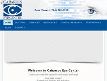 Tablet Screenshot of cabarruseye.com